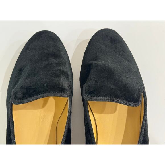 Cole Haan Black Velvet Flats Slip On Loafers Size 7.5 - Picture 3 of 11